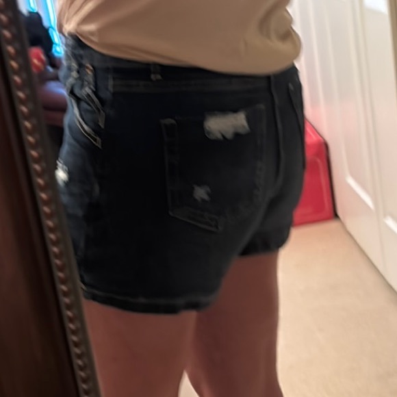 Denim Mini Skort - Picture 3 of 11
